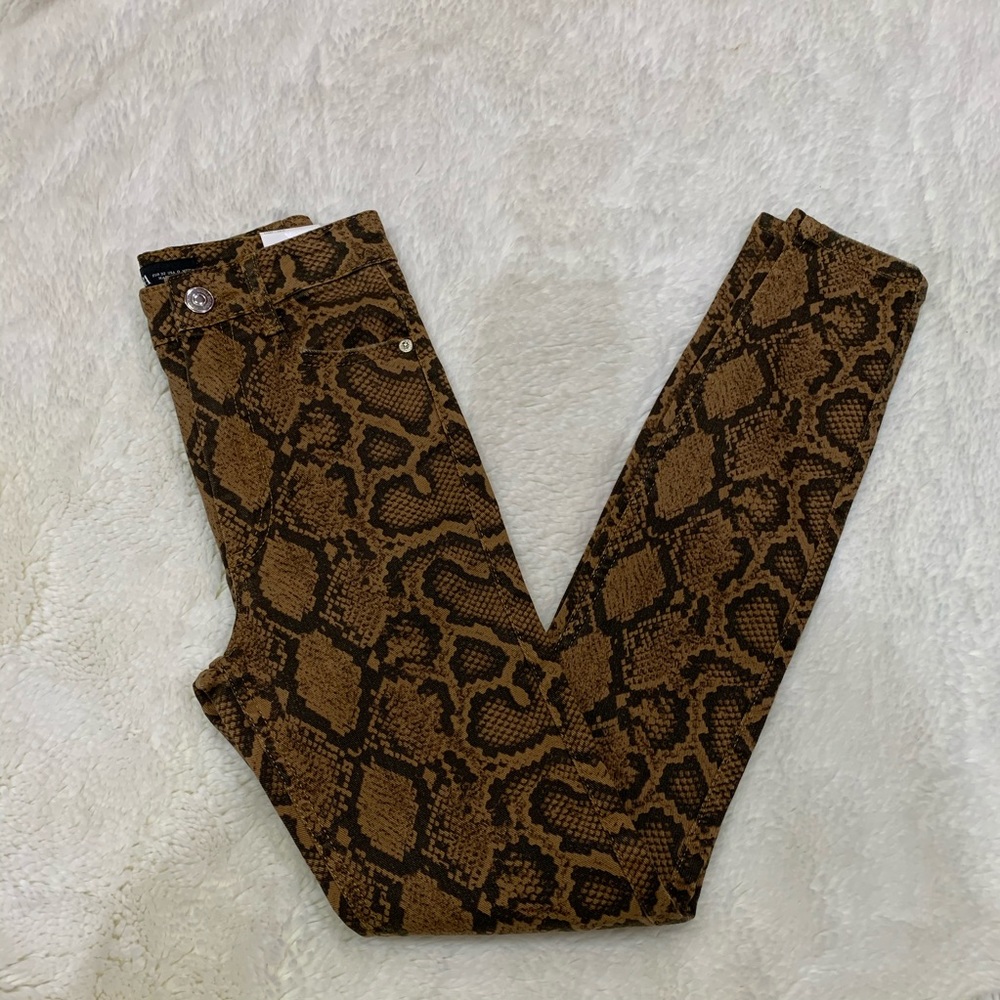 NWT Zara snake print jeans - Picture 3 of 3
